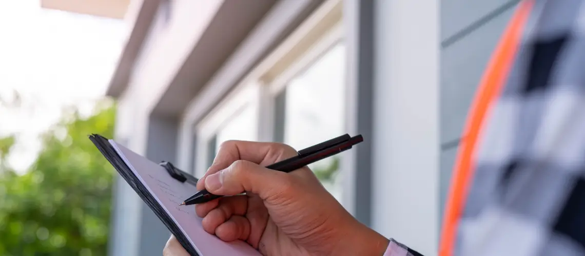 Professional house valuer conducting an inspection in Sydney
